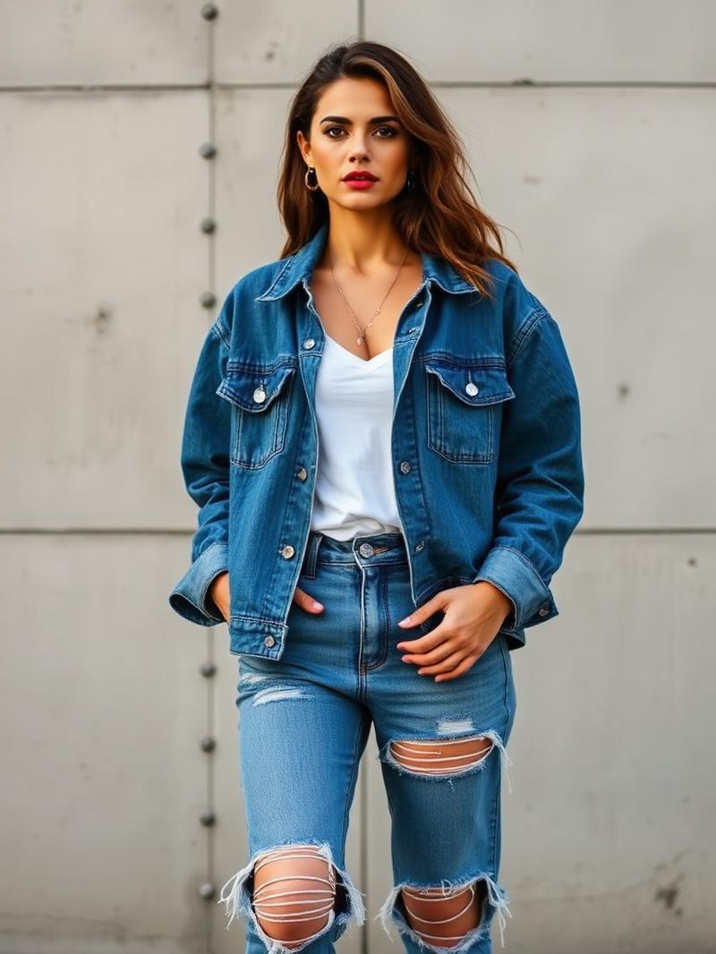 Jaqueta Jeans Oversized